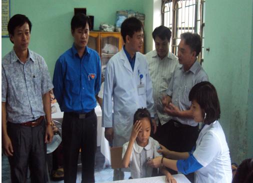 79 king 3, Câu lạc bộ Thầy thuốc trẻ BVĐK tỉnh Bắc Ninh khám, tư vấn và phát thuốc miễn phí cho 260 học sinh Trường Tiểu học Đại Đồng Thành II